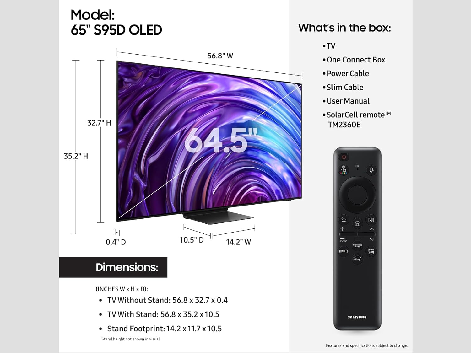 Samsung 65-Inch Class OLED 4K S95D Series - Image 10