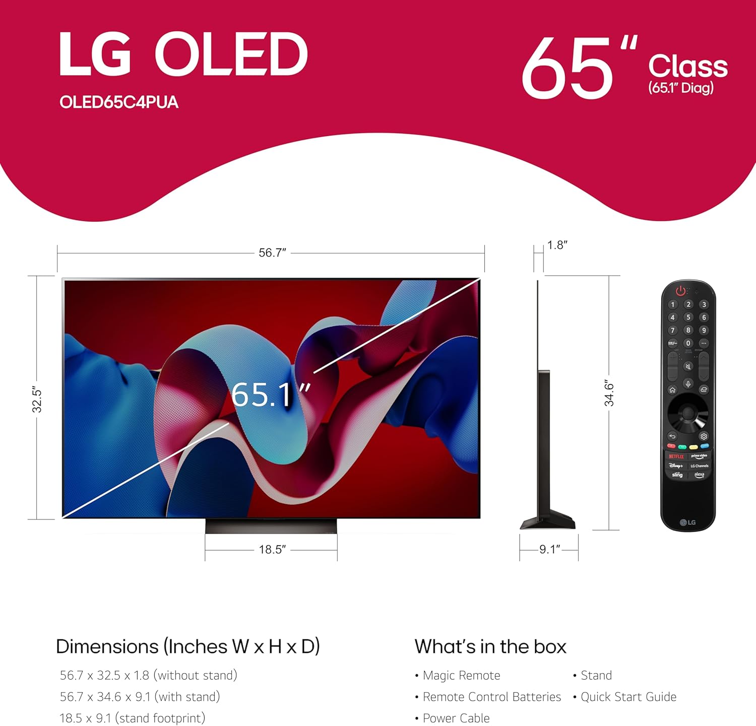 LG 65-Inch Class OLED evo C4 Series - Image 13