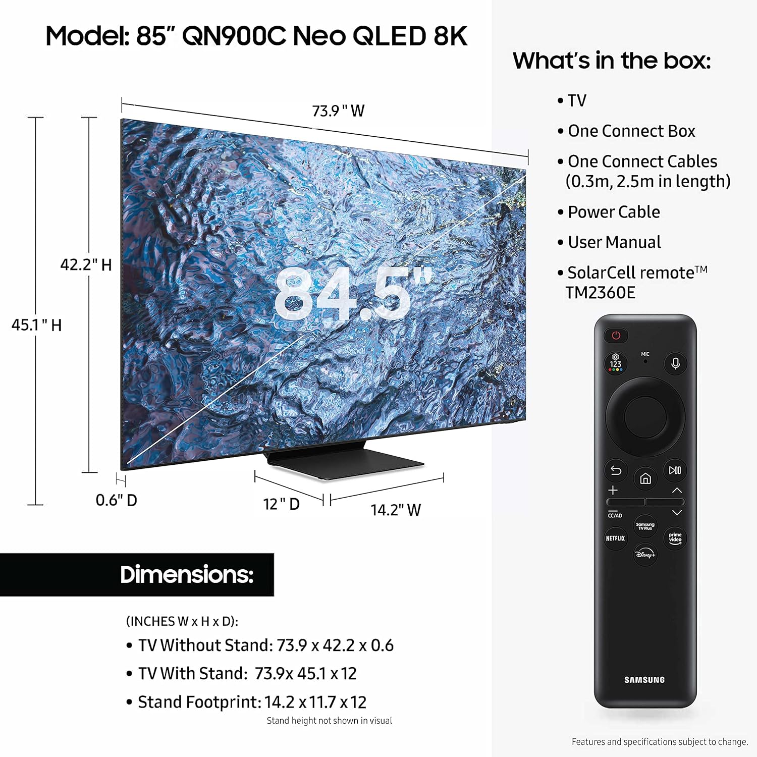 SAMSUNG 85-Inch Class Neo QLED 8K QN900C - Image 10